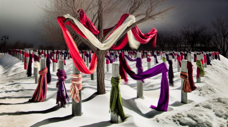 Les écharpes autour des arbres en hiver : une tradition au service de la solidarité et de l'environnement